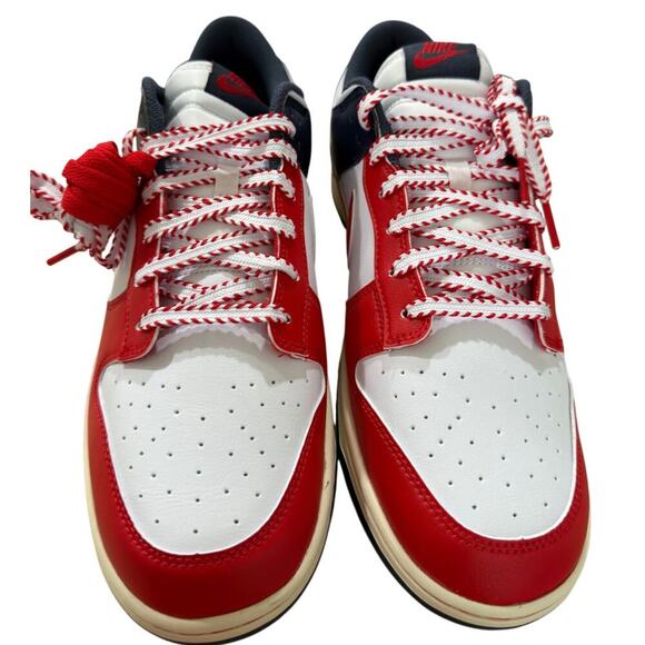 NEW Nike Dunks Boston Red Sox Retro Low Tops Color: Red, White, Blue (13) main image 9